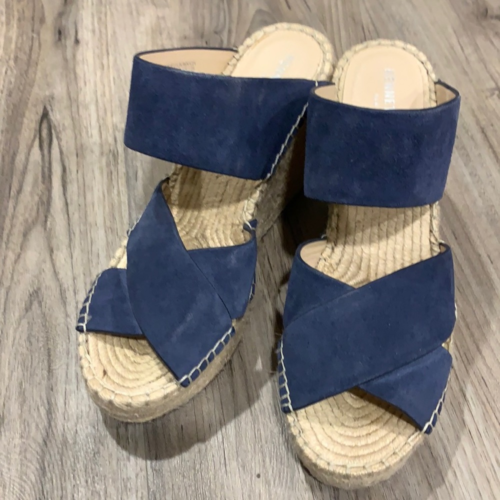 Kenneth Cole Olive X strappy wedge